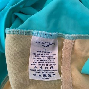 Mint Lands End girls swimsuit